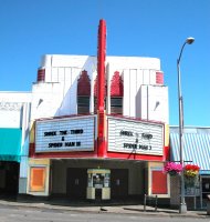 Kiggins Theater. Built in 1936, and still in use as a movie theater, its art deco design made the Columbian's list of the ten architecturally best buildings in Vancouver, at number seven.